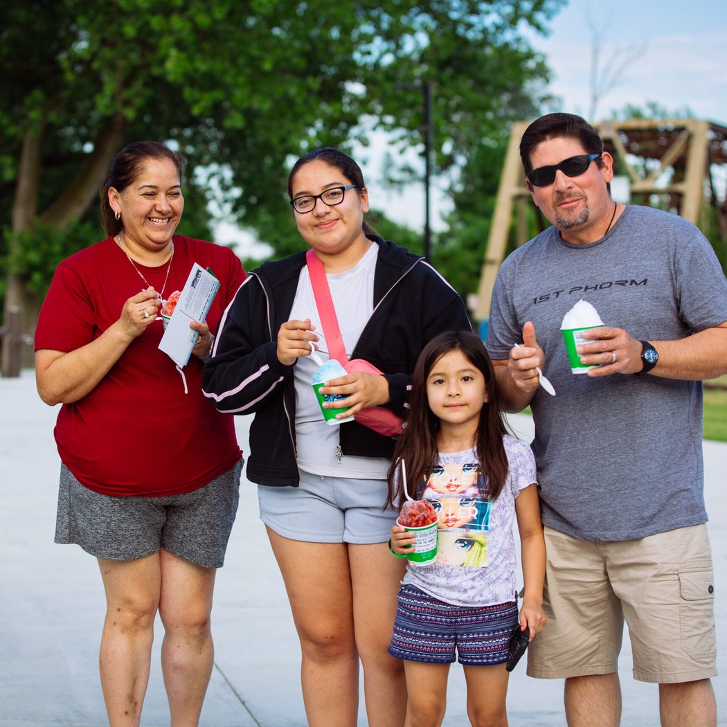 Mississippi Greenway Sunset and Snowcones